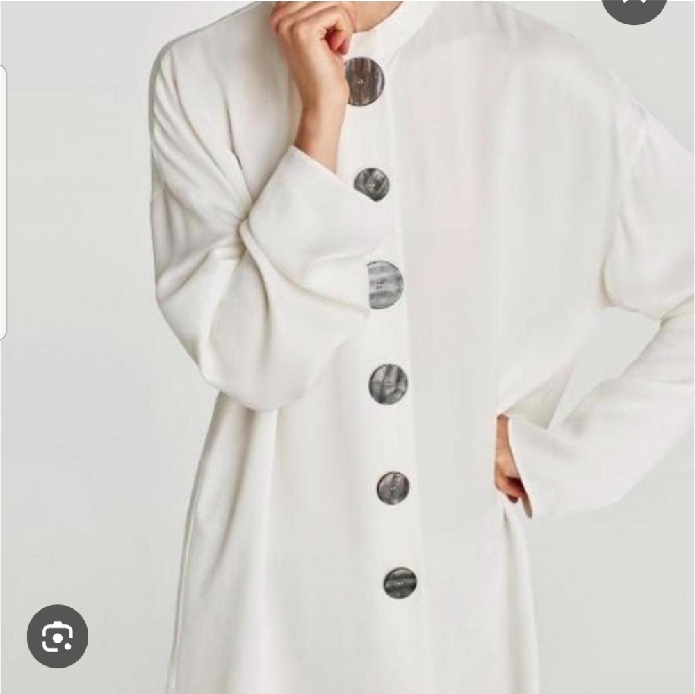 Zara Button down Tunic Top - Picture 2 of 12